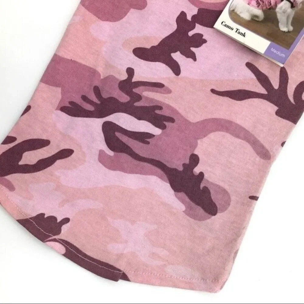 Savvy Tabby Pink Camouflage Cat Shirt Medium